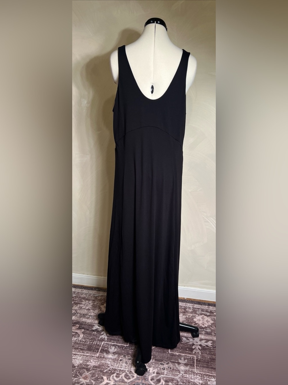 HALARA Women’s U Neck Flowy Maxi Minimalist Casual Sleeveless Tank Dress|Size:XL - Picture 4 of 16